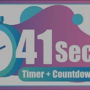 41 Seconds Countdown Timer With Alarm The Moments