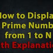 Java Program To Display All Prime Numbers From 1 To N Java Prime Numbers From 1 To N