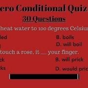 Zero Conditional Quiz