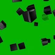 4K 3D Round Cubes Overlay Green Screen Animation