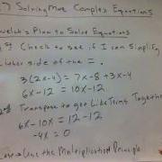 9 7 Solving More Complex Equations