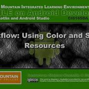 Android 01I Workflow Using Color And String Resources