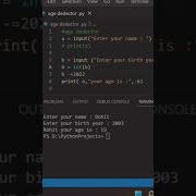 Calculate Age By Using Python Python Code 2022