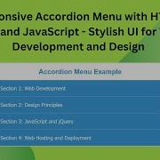 Stylish Accordion Menu With HTML CSS And JavaScript Easy Step By Step Guide