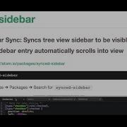 Synced Sidebar Atom Package Based On Sublime SyncedSideBar Plugin