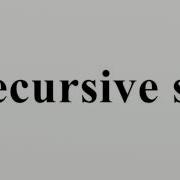 Recursive Set