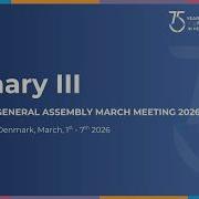 75th IFMSA General Assembly March Meeting 2026 Plenary III