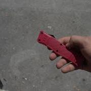 Red Phantom OTF Half Serrated