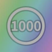1000 Seconds Timer Countdown Circle Gradation