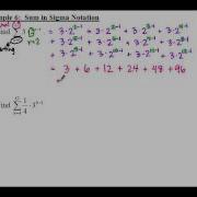 Algebra 2 10 3 Notes Example 6 Sum In Sigma Notation