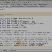 Write The UriMatcher Developing Android Apps