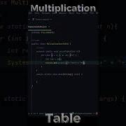 Java Program To Print Multiplication Table Shorts Youtubeshorts Java Shortvideo Programming