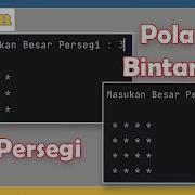 Program Python Membuat Pola Persegi Bintang