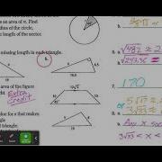 Chapter 8 Test Review Answer Key Video Explanation Honors Geometry