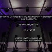 HULTI GEN V2 Huddersfield Universal Listening Test Interface Version 2