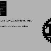 Comparative Languages Rust Install Linux Windows WSL