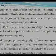 Drowsy Driver Detection Using Representation Learning Final Year Projects 2016