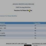 Precision Full Wave Rectifier Simulaiton Using Multisim
