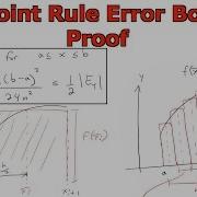 Approximate Integration Midpoint Rule Error Bound Proof