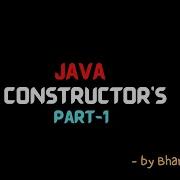 Constructors In Java Part 1 Lec 31 Java Tutorials Bhanupriya