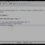 How To Trim Spaces In String In Java