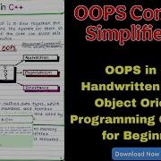 OOPS In C Handwritten Notes Object Oriented Programming Concepts For Beginners