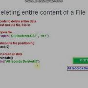 Python 90 Data File Handling Part 11 Deleting Updating Binary Files