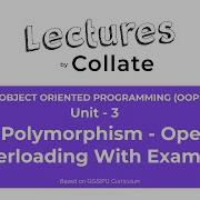 3 6 2 Polymorphism Operator Overloading With Example OOPS Unit 3 IPU
