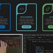 ASMR Programming Inverted Border Radius Card Using HTML CSS No Talking