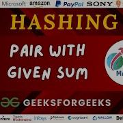 Check Pair Sum Pair With Given Sum GFG DSA Hashing Java Tamil