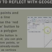 Intro To Reflections And Reflecting In GeoGebra