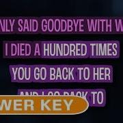 Back To Black Karaoke Lower Key Amy Winehouse