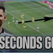 LIONEL MESSI SCORES AFTER 80 SECONDS FOR ARGENTINA