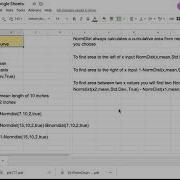 Normal Distributions In Google Sheets 2