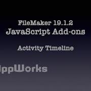 JavaScript Add Ons Activity Timeline
