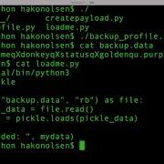 Unsafe Deserialization With Python Pickle