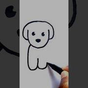 How To Draw A Cute Puppy Very Easy Dog Drawing Tutorial Drawing Art Tutorial