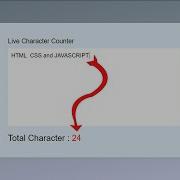 Live Character Count Using HTML CSS And Javascript Programmer Shipon