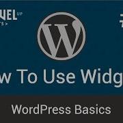 WordPress Basics 14 How To Use Widgets