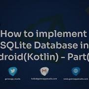How To Implement SQLite Database Android Game App Studio
