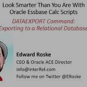 Essbase DATAEXPORT Command Exporting To A Relational Database
