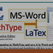 MathType6 9 Equation Editor Create Equations For Word Latex Etc