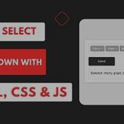 Multi Select Dropdown HTML CSS JavaScript