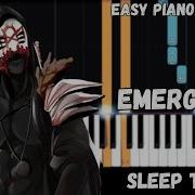 Sleep Token Emergence Easy Piano Tutorial
