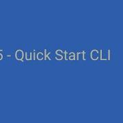 MDB 5 Quick Start CLI Installation