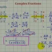 Ex 2 Simplify A Complex Fraction Variables