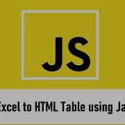 Преобразование Excel в HTML таблицу с помощью JavaScript