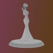 2D Victorian Girl Character Model Rotation