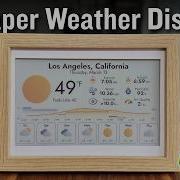E Ink Weather Dashboard With A Raspberry Pi