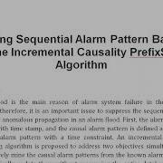 Mining Sequential Alarm Pattern Based On The Incremental Causality PrefixSpan Algorithm